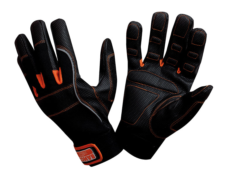 Bahco Power Tool Padded Palm Gloves - M (Size 8) BAHGL0108