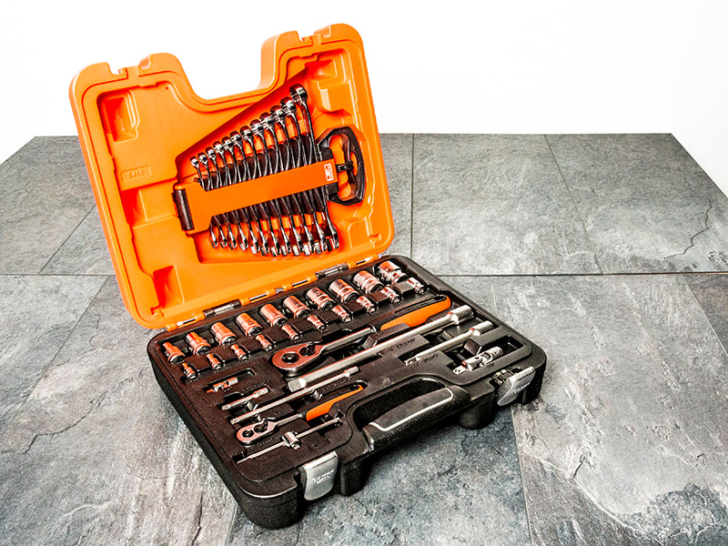 Bahco Metric 1/4 And 1/2"D Socket Spanner Accessory Set 41 Piece Boxed S410