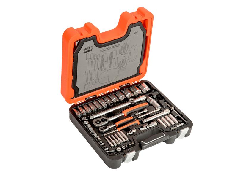 Bahco Metric 1/4 And 1/2"D Socket Spanner Torx Bit Set 92 Piece S910
