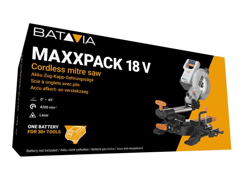 Batavia MAXXPACK Sliding Mitre Saw 216mm 18V Bare Unit BAT7063453