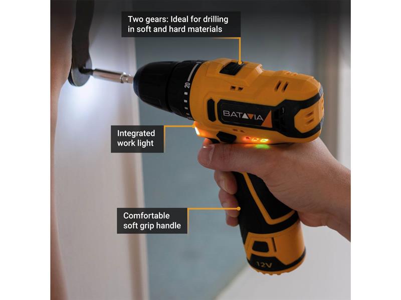 Batavia Drill Driver 12V Bare Unit FIXXPACK BAT7064213