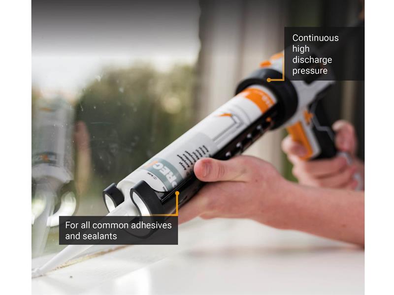 Batavia Caulking Gun with LED Light 6V AA Batteries MAXXPUSH BAT7064347