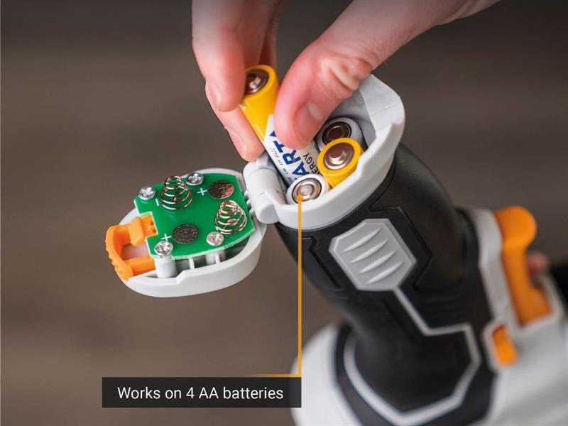 Batavia Caulking Gun with LED Light 6V AA Batteries MAXXPUSH BAT7064347