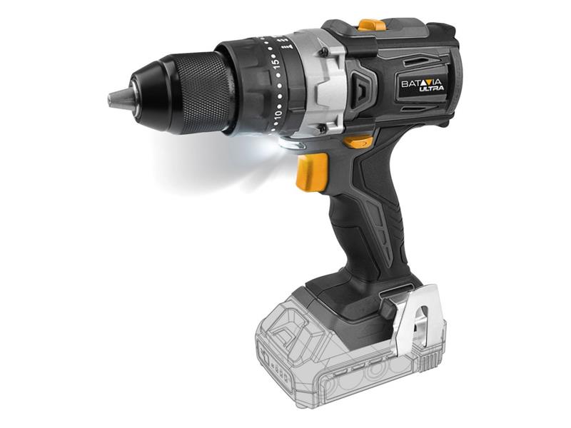 Batavia Brushless Combi Drill 18V 2 x 4.0Ah MAXXPACK ULTRA 13mm Chuck BAT7064577