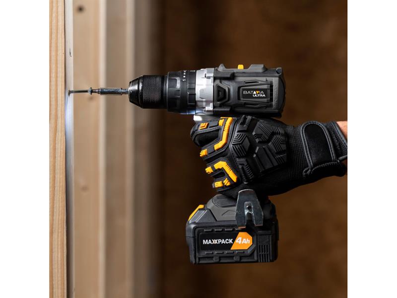 Batavia Brushless Combi Drill 18V 2 x 4.0Ah MAXXPACK ULTRA 13mm Chuck BAT7064577