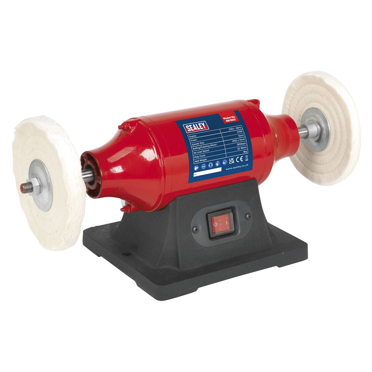 Sealey Bench Mounting Buffer/Polisher �150mm 370W/230V BB1502