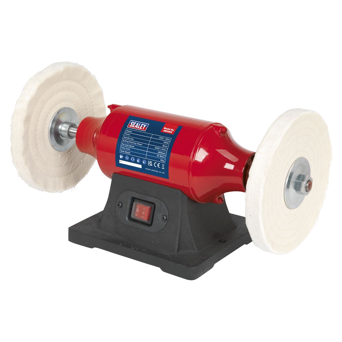 Sealey Bench Mounting Buffer/Polisher �200mm 550W/230V BB2002