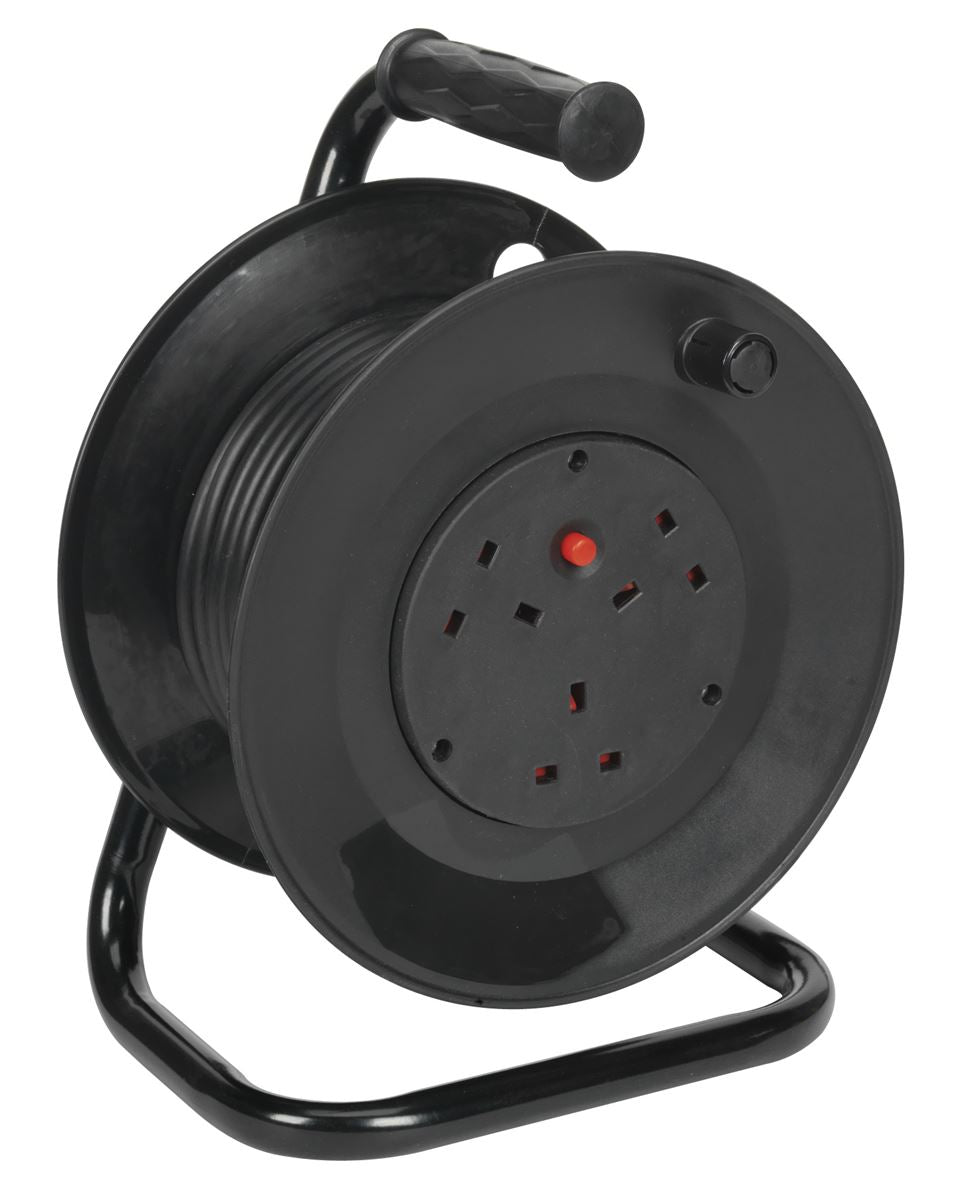Sealey Cable Reel 15m 4 x 230V Thermal Trip BCR153T