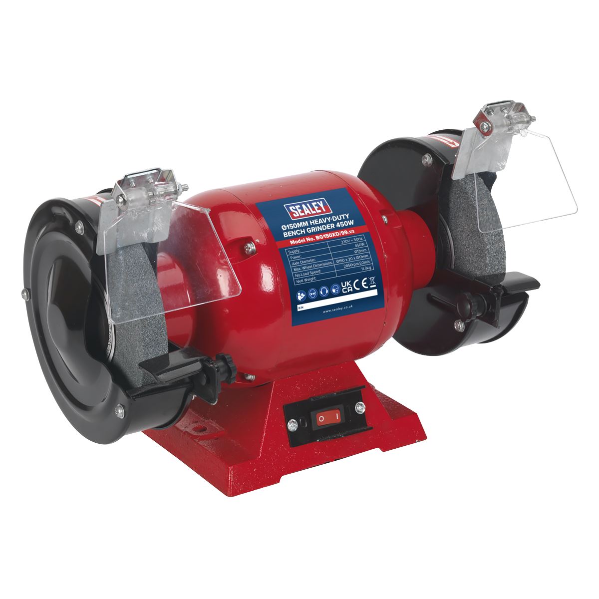 Sealey Bench Grinder �150mm 450W/230V Heavy-Duty BG150XD/99
