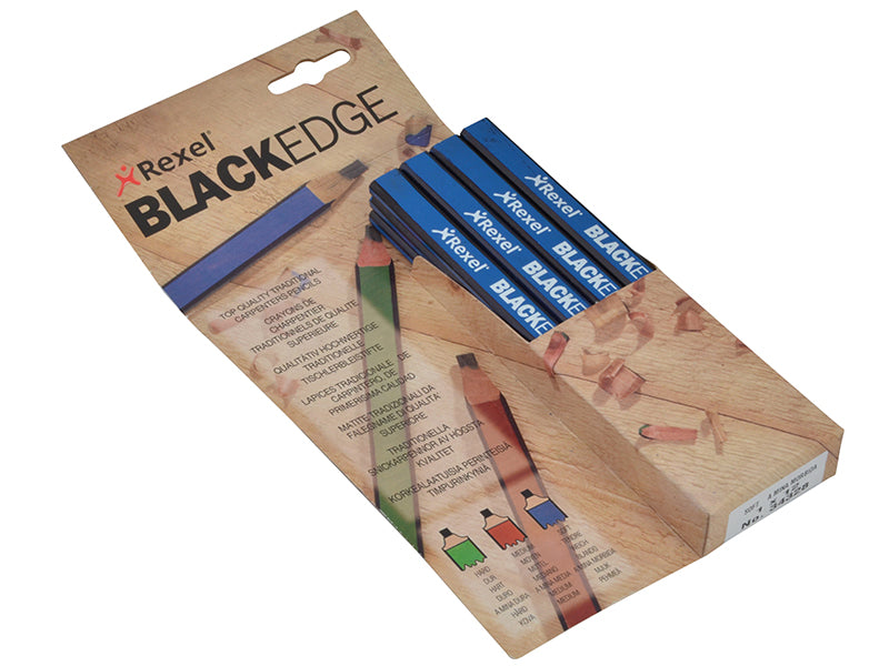 Blackedge Carpenter's Pencils - Blue / Soft (Card 12) BLAB