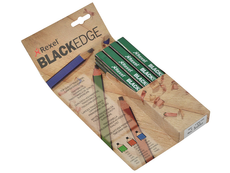 Blackedge Carpenter's Pencils - Green / Hard (Card 12) BLAG
