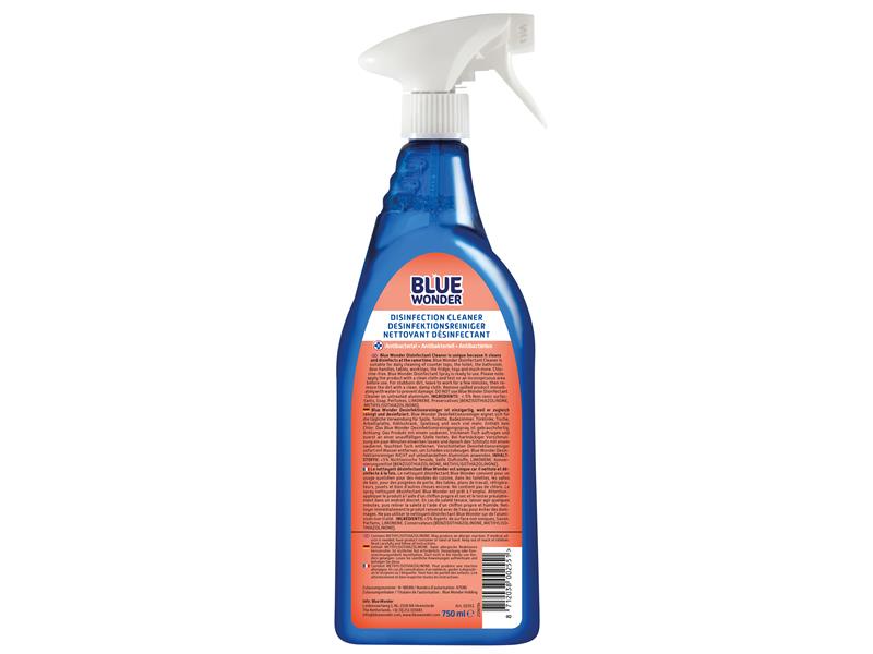 Blue Wonder Disinfectant Cleaner 750ml Toilet Bathroom Handles Tables BLW02551
