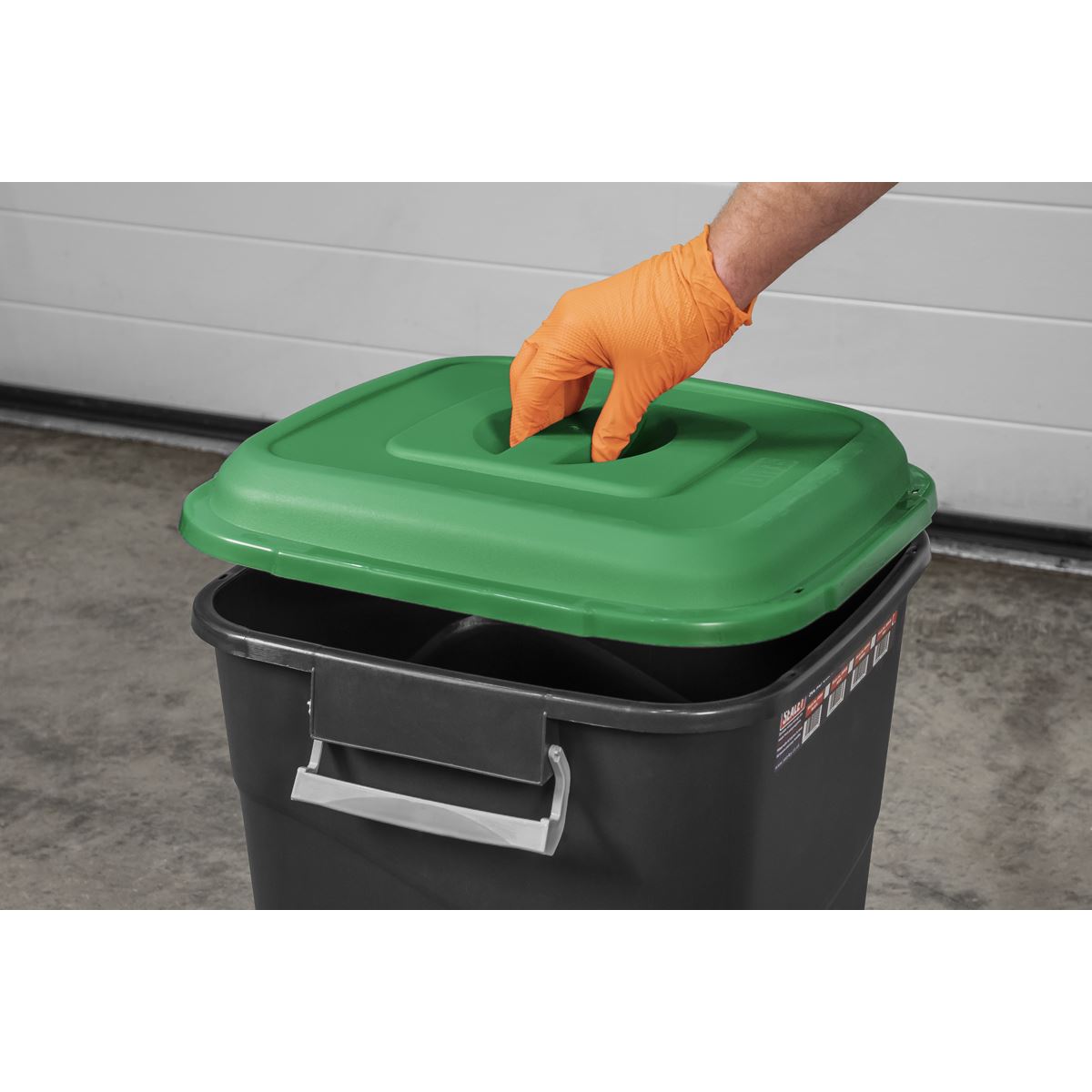Sealey Refuse/Storage Bin 50L - Green BM50G