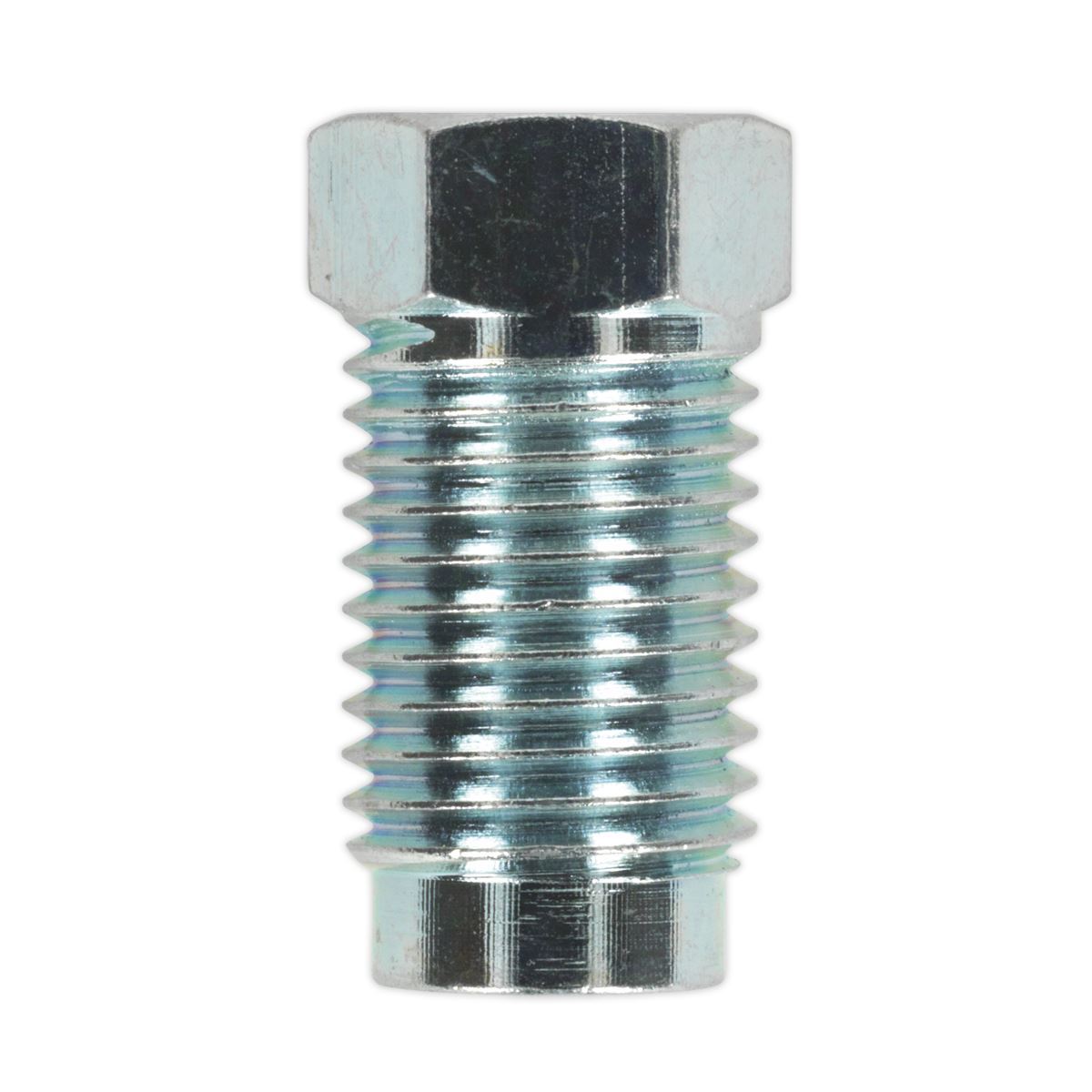Sealey Brake Pipe Nut 7/16"UNF x 20tpi Male 1/4" Pipe SAE Form Pack of 10 BN71620