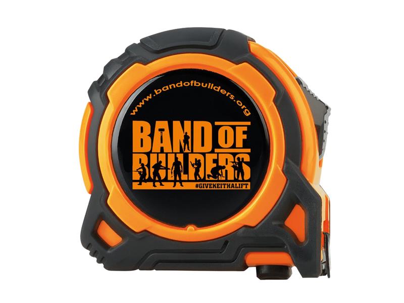 Band Of Builders Tape Measure 5m 16ft Width 25mm ABS plastic Rubber BOB5MTAPE