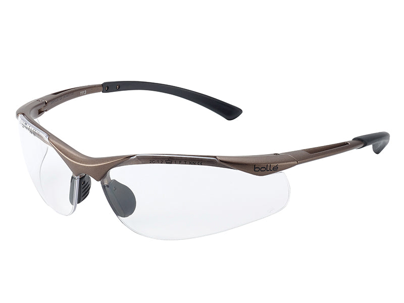 Bolle Safety CONTOUR PLATINUM® Safety Glasses - Clear BOLCONTPSI