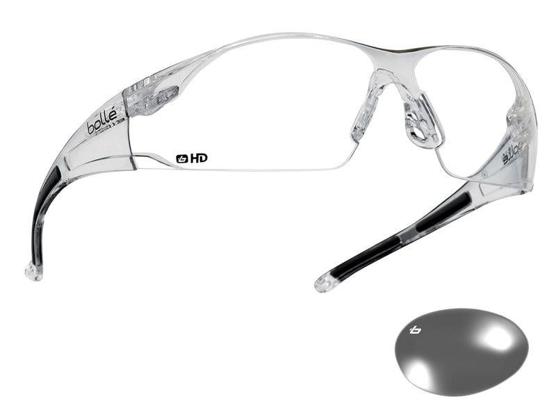Bolle Safety RUSH Safety Glasses - Clear HD BOLRUSHDPI