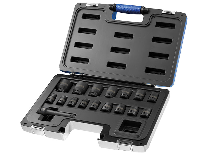Expert 1/2in Metric Impact Socket Set 16 Piece Single Hex Standard BRIE041603B
