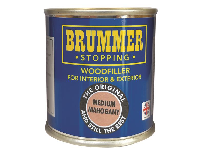 Brummer Wood Filler Medium Mahogany 250g For Furniture Doors Floors BRUBM30408