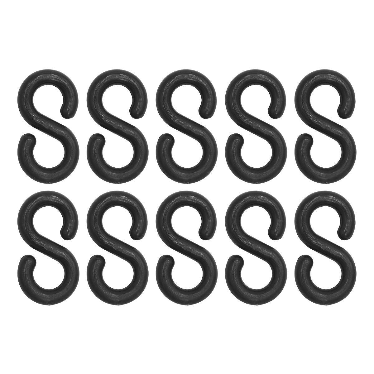 Sealey Plastic Chain S-Hook Pack of 10 BSH10