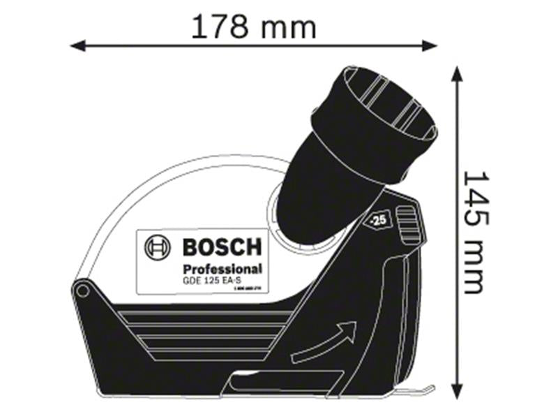 Bosch Professional Angle Grinder Dust Extraction Gaurd BSH600A003DH