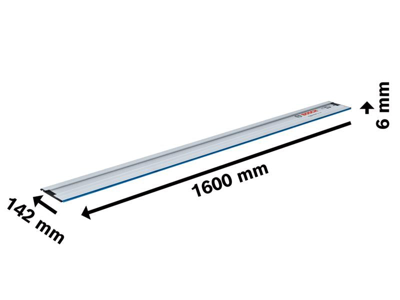 Bosch FSN 1600 Professional Guide Rail 1600mm Non Slip Stripes BSH600Z0000F