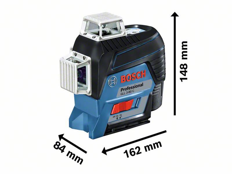 Bosch Professional 360° Line Laser Working Range 30m GLL 3-80 C