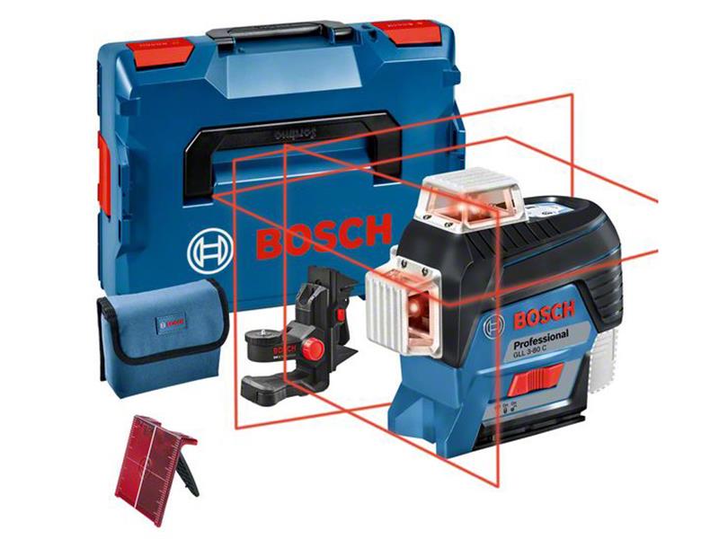 Bosch Professional 360° Line Laser + BM 1 Universal Mount GLL 3-80 C