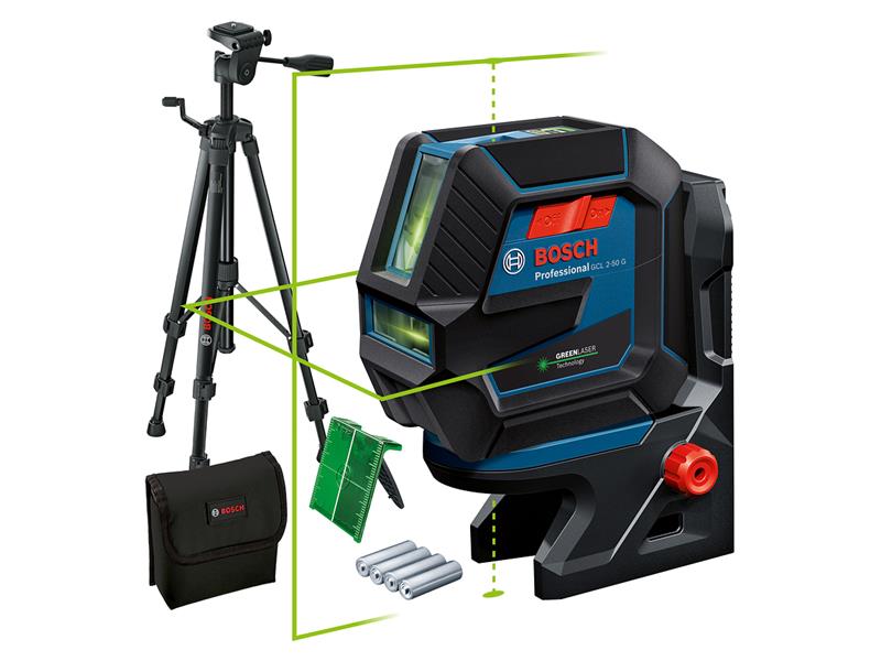 Bosch Professional Combi Laser + Mount & Tripod 4 x AA 1.5V Batts BSH601066M01