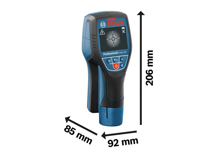 Bosch D-TECT 120 Professional Wall Scanner 1 x 12V 2.0Ah Li-ion BSH601081370