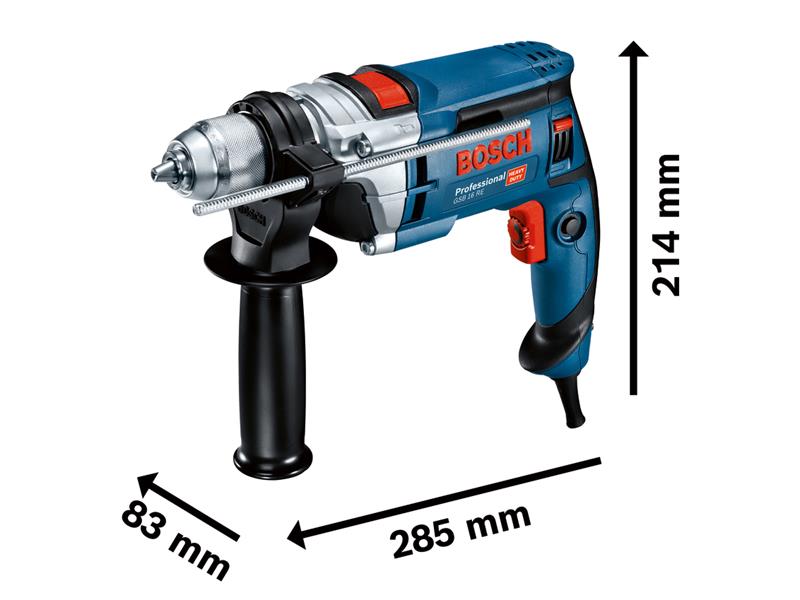Bosch Professional Impact Drill 750W 240V Keyless Chuck 13mm BSH60114E570