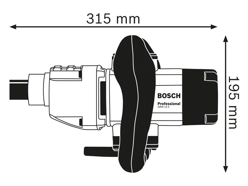 Bosch 110V Professional Plasterers Paddle Mixer 1,200W BSH6011A7060