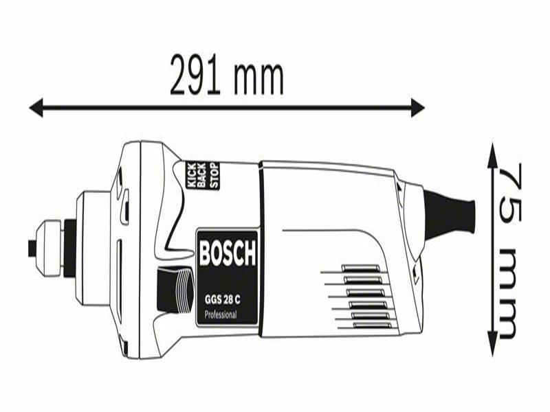 Bosch GGS 28 C Professional Straight Grinder 650W 110V BSH601220060