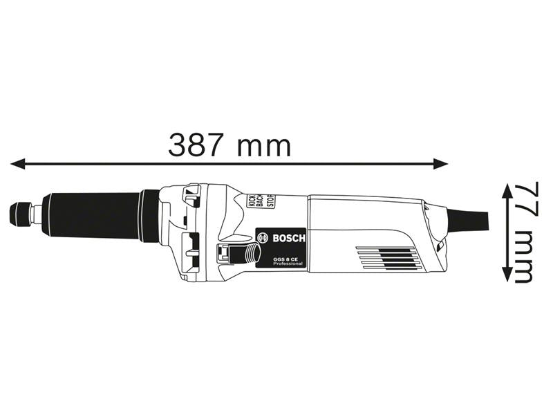 Bosch Straight Grinder 750W 240V Max Collet Diameter 8mm BSH601222170