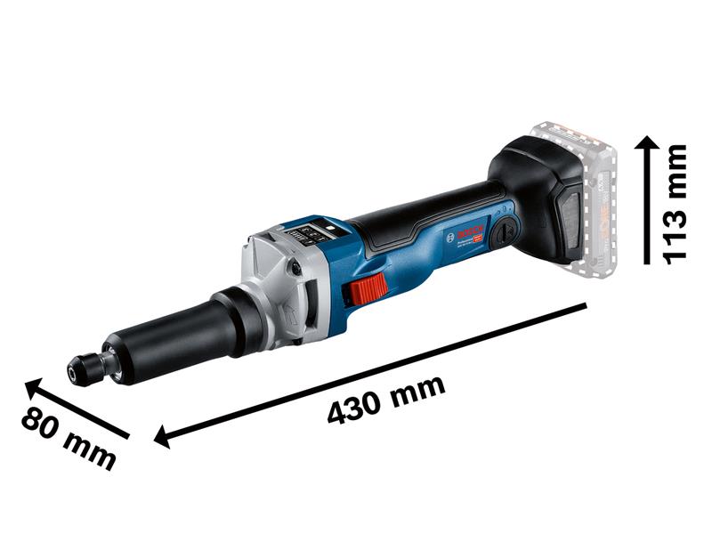 Bosch Professional Straight Grinder 18V Bare Unit Speed 10,500/min BSH6012B4001