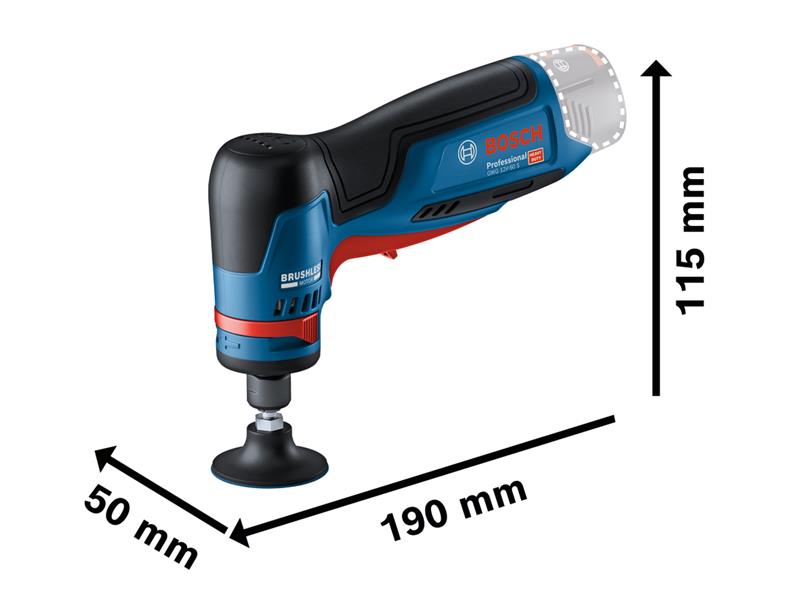 Bosch Professional Rotary Grinder 12V Bare Unit Pad Diameter 50mm BSH6013A7000