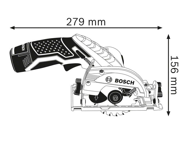 Bosch Professional Circular Saw 12V Bare Unit BSH6016A1001 GKS 12V-26