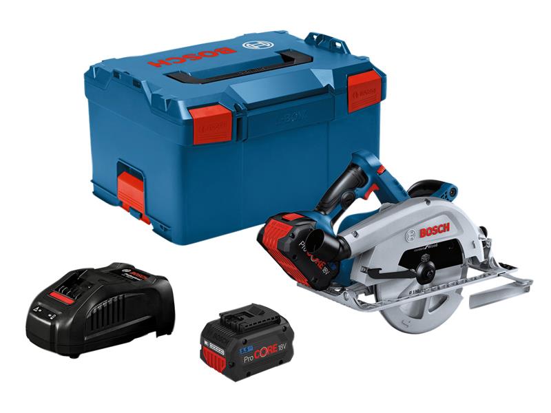 Bosch Circular Saw 18V 1 x 5.5Ah Li-ion BITURBO ProCORE18V GKS 18V-68 C