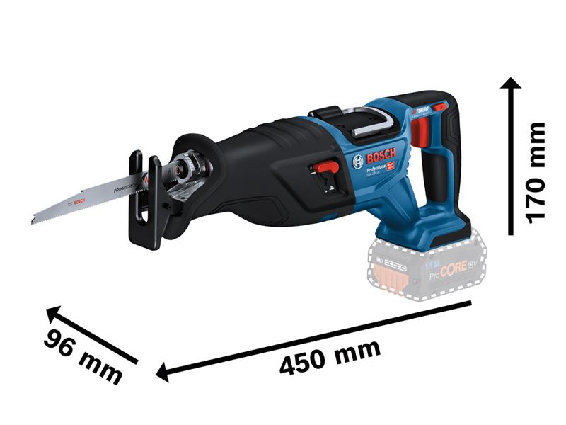 Bosch BITURBO Reciprocating Saw 18V Bare Unit BSH6016C0000 GSA 18V-28 Pro