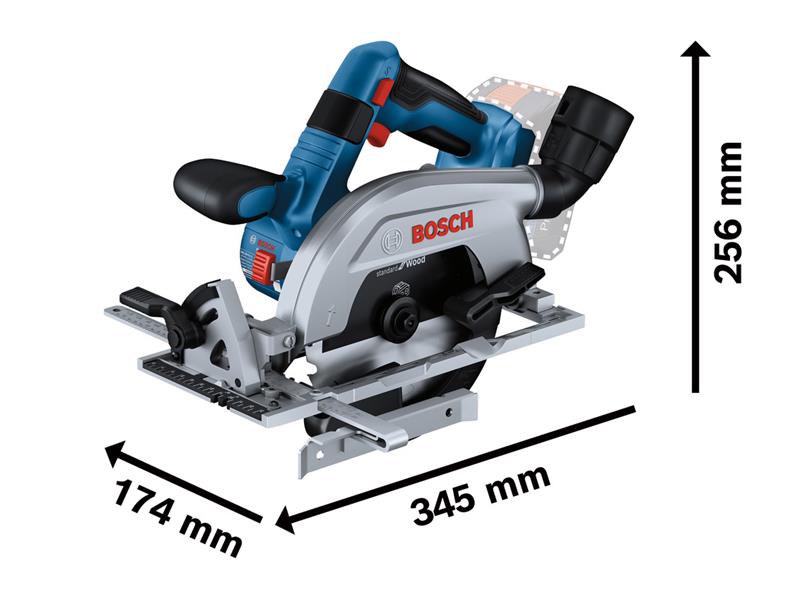 Bosch Professional Circular Saw 18V Bare Unit BSH6016C1100 GKS 18V-57-2 L