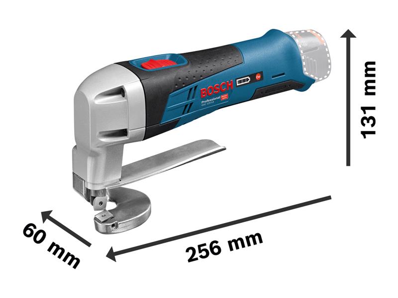 Bosch Professional Metal Shear 12V Bare Unit Cuts Steel To 1.3mm BSH601926105