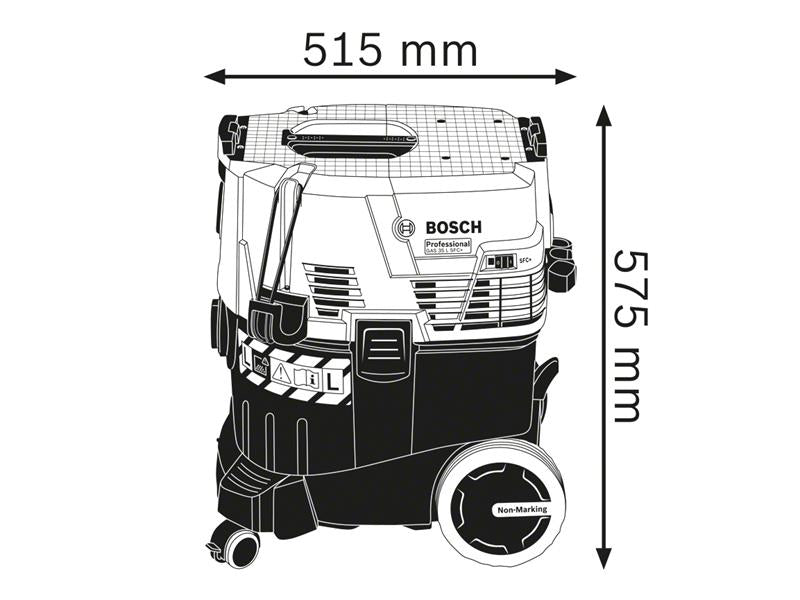 Bosch Wet Dry Vacuum 1200W 240V Professional L-Class BSH6019C3060 GAS 35 L SFC+