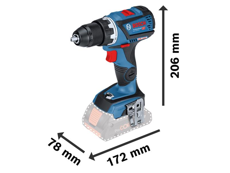 Bosch Professional Drill Driver 18V 2 x 4.0Ah ProCORE18V Li-ion BSH6019G1173