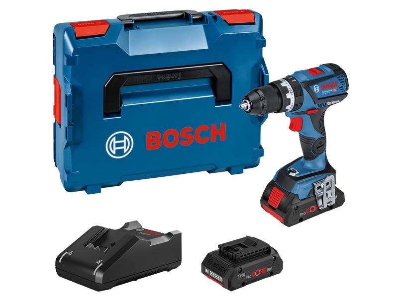 Bosch Professional Combi Drill 18V 2 x 4.0Ah ProCORE18V Li-ion GSB 18V-60C