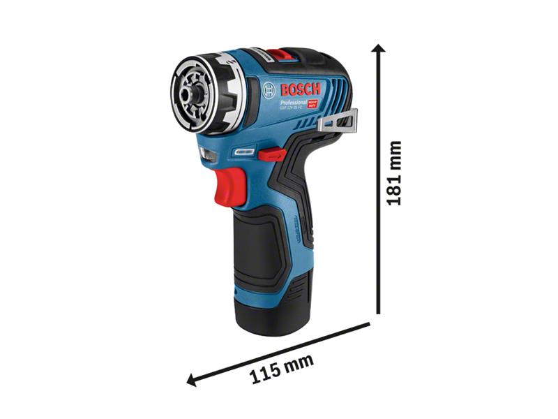 Bosch Pro FlexiClick Drill Driver 12V Bare Unit 10mm Chuck BSH6019H3004