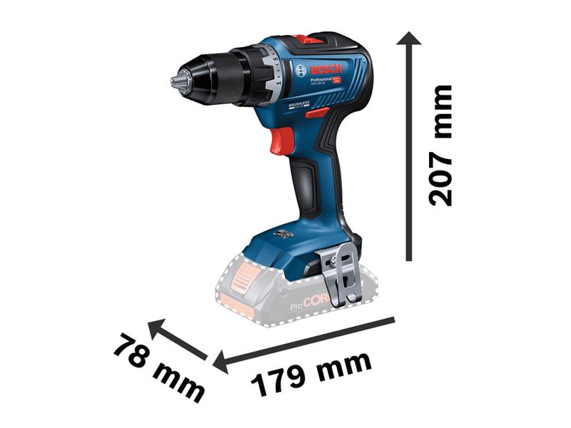 Bosch Professional Drill Driver 18V 2 x 2.0Ah Li-ion 13mm Chuck BSH6019H5271