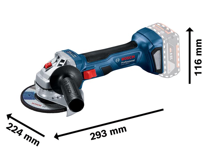 Bosch GWS 18V-7 Professional Angle Grinder 125mm 18V Bare Unit BSH6019H9001