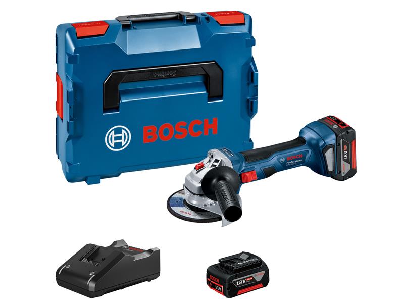 Bosch GWS 18V-7 Professional Angle Grinder 115mm 18V 2 x 4.0Ah Li-ion BSH6019H9070