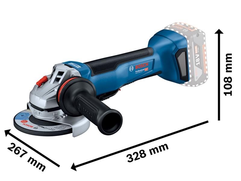 Bosch GWS 18V-10P Professional Angle Grinder 125mm 18V Bare Unit BSH6019J4100