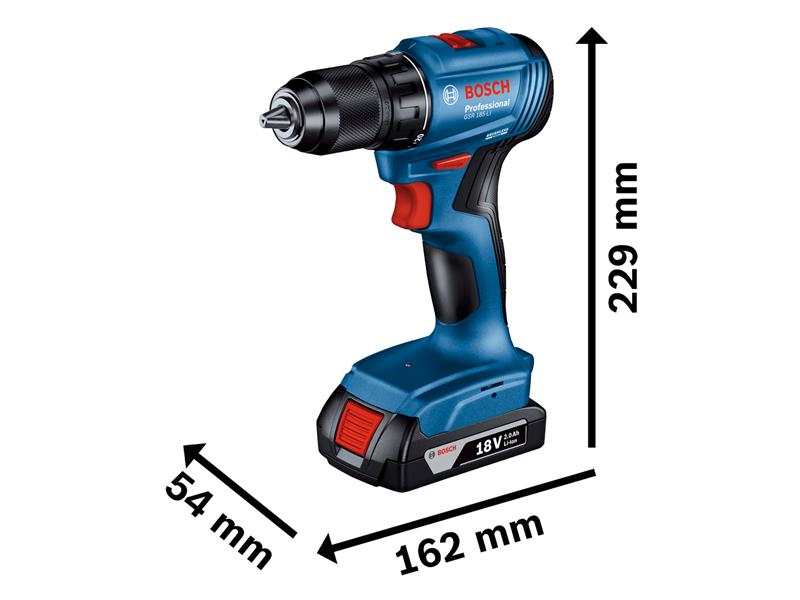 Bosch Professional Drill Driver 18V Bare Unit 13mm Chuck BSH6019K3200